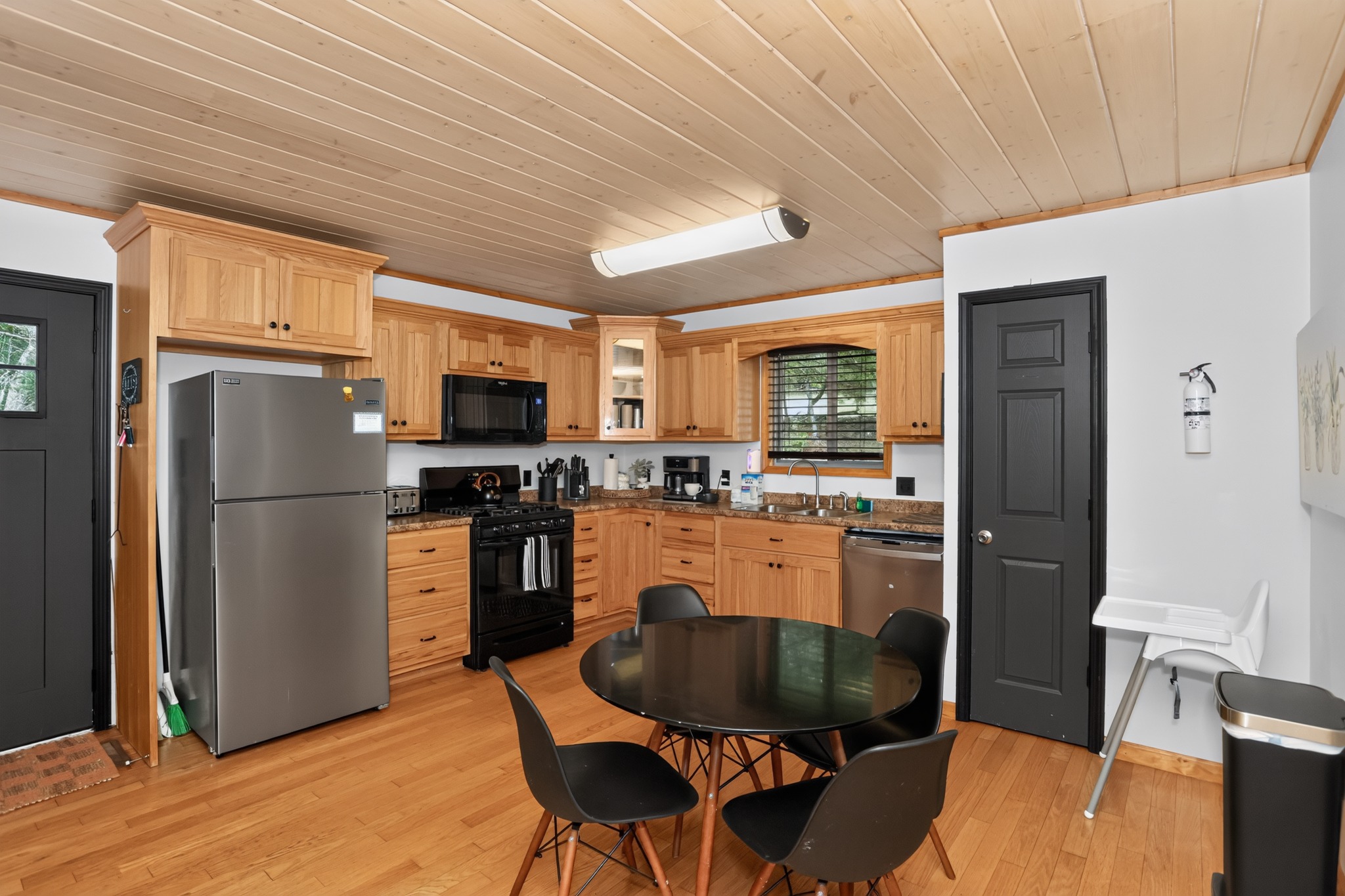 Main-level kitchen and dining